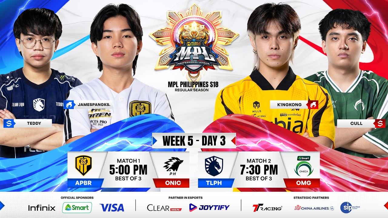 🔴 LIVE | MPL PH S18 | FILIPINO - Week 5 Day 3