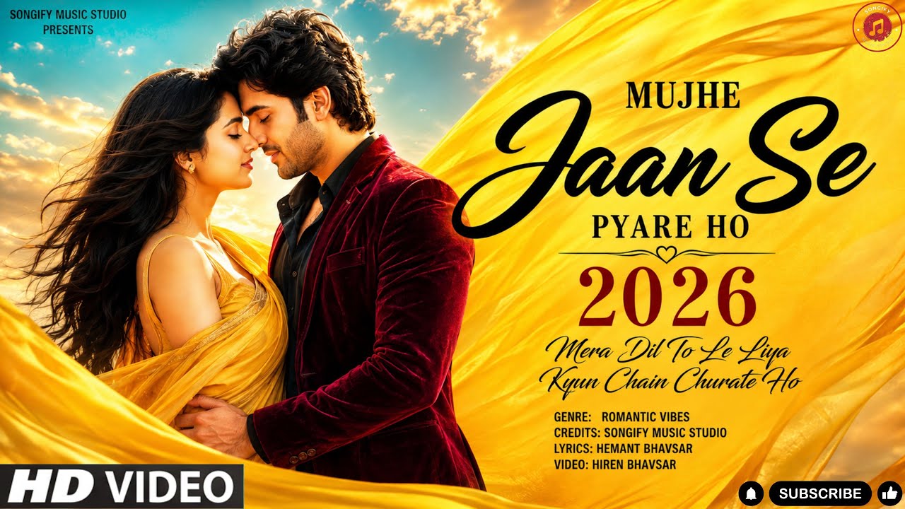 Mujhe Jaan Se Pyare Ho | New Song 2026 ❤️ | 90s Romantic Hindi Love Song | Couple Song