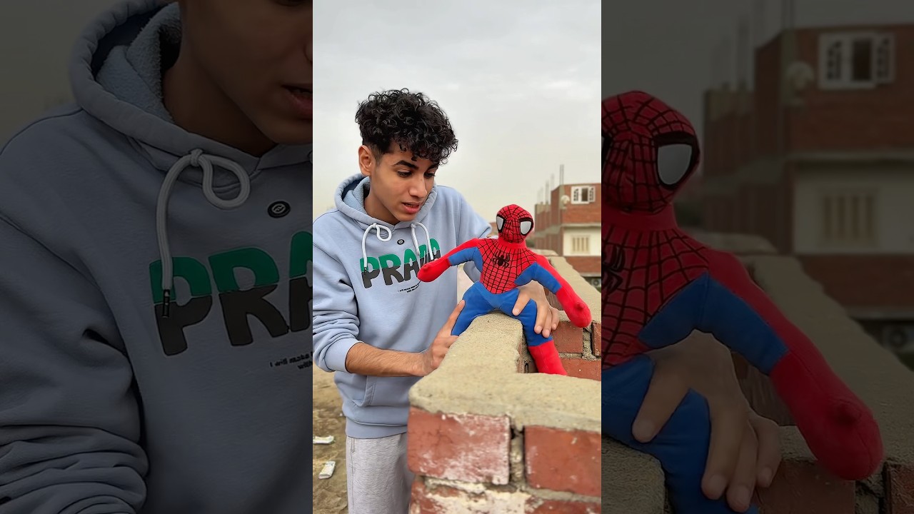 هروب اسبايدرمان😱