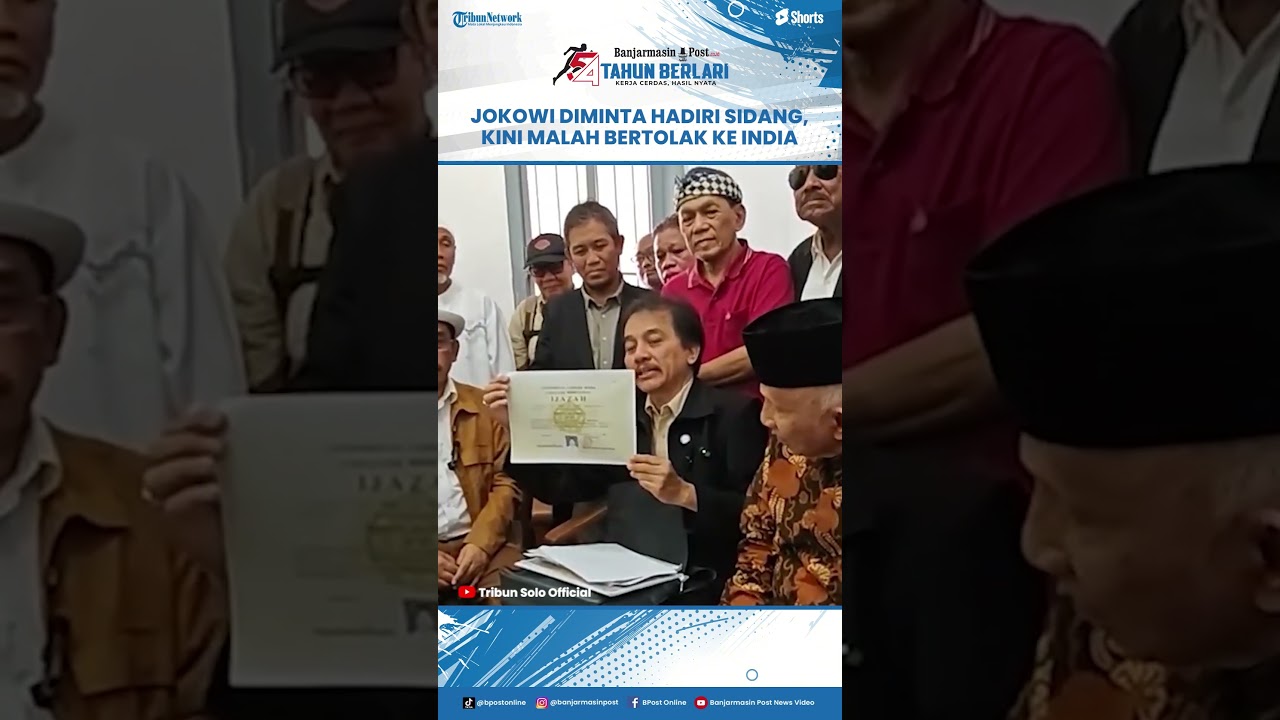 Penggugat Minta Jokowi Hadir di PN Solo & Bawa Ijazah, Ternyata Jokowi Lebih Dulu Bertolak ke India