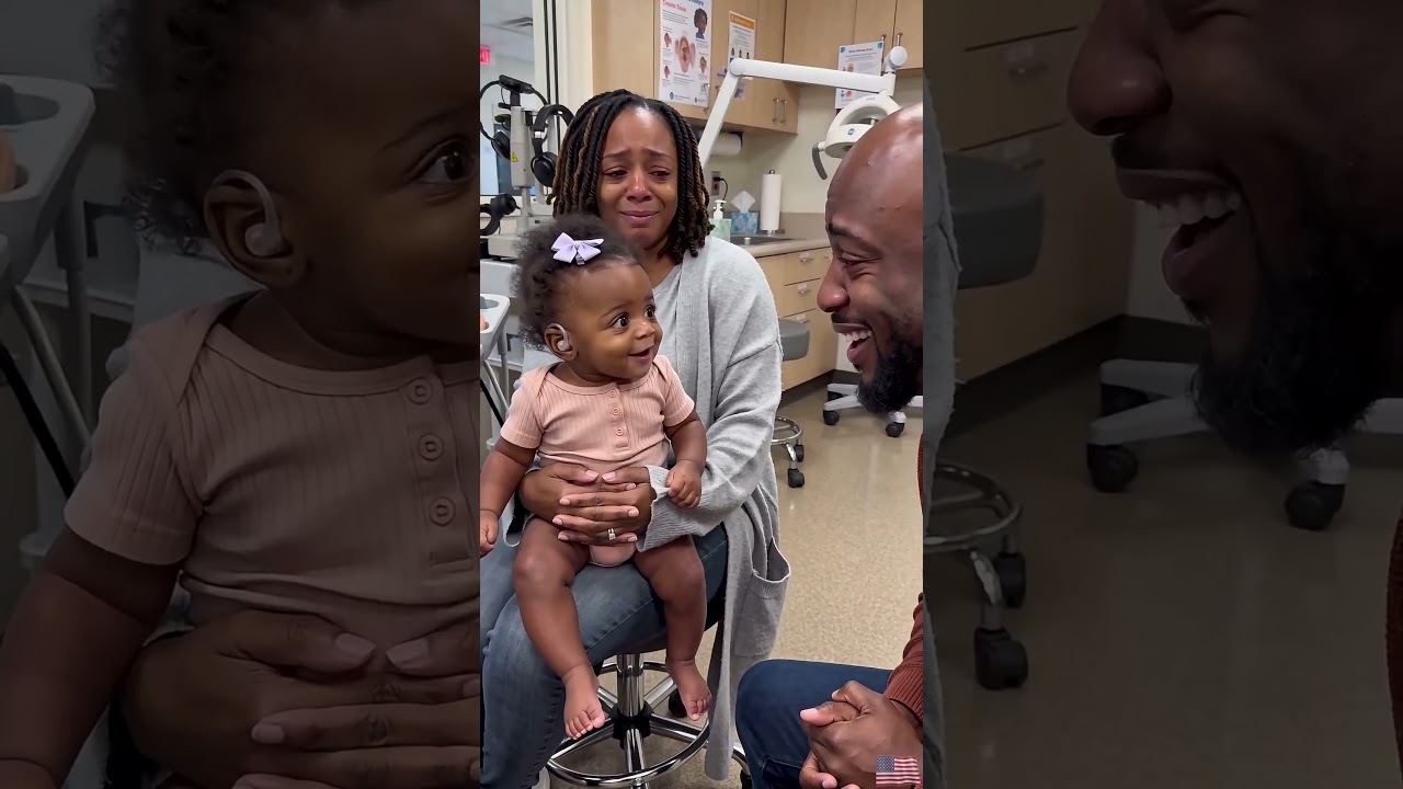 Baby Picks Out Dad’s Whisper After Her Hearing Aid Check ❤️