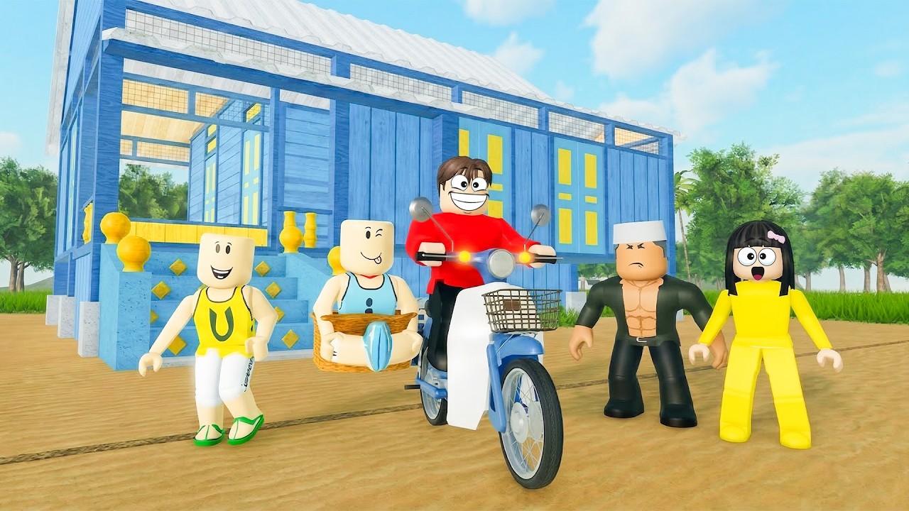 Yuta Mio Dan Baby Celine Lebaran Ke Kampung Durian Runtuh Bertemu Upin Ipin | ROBLOX