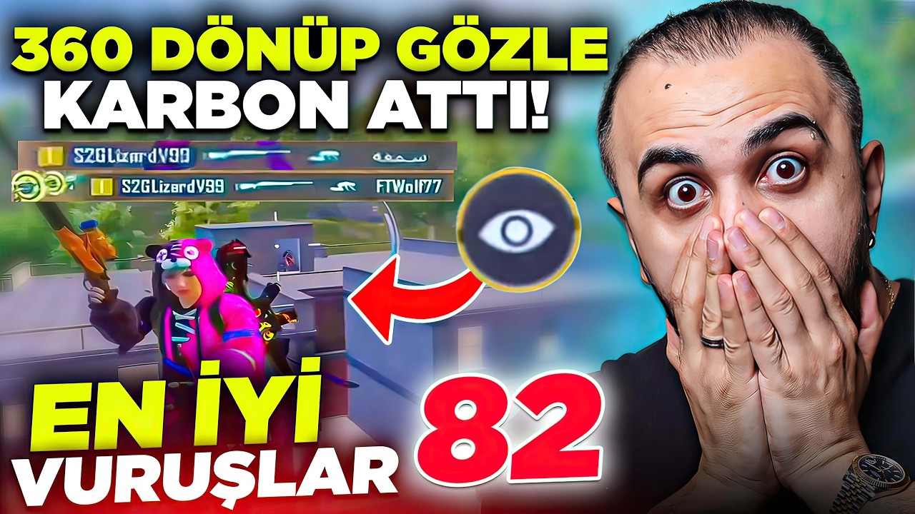 HAVADA 360 DÖNÜP GÖZLE KARBON ATTI!! İMKANSIZ OLAY 😱 EN İYİ VURUŞLAR #82 | PUBG Mobile