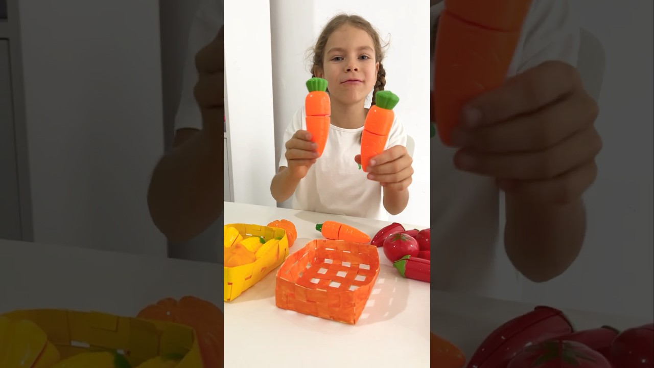Hangi sebze hangi sepete? 🥦🍅Renkleri Ayırma Oyunu #shorts