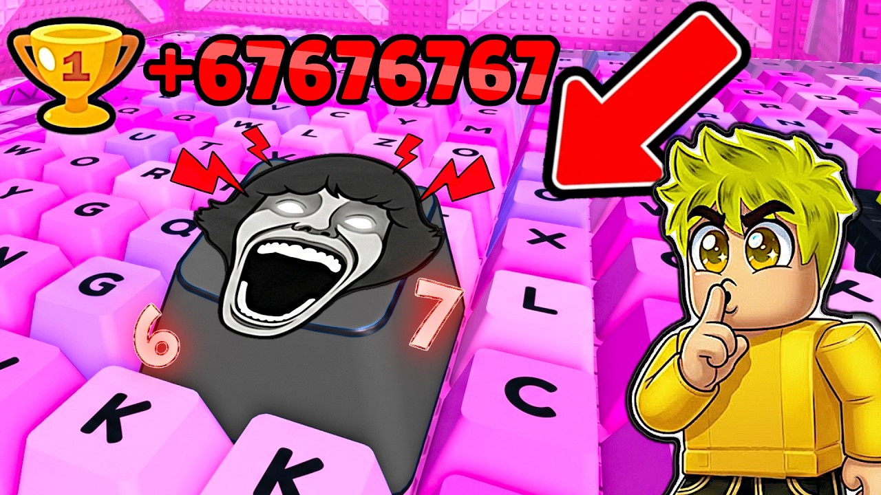 TESTEI TECLAS ASSUSTADORAS DE ADMIN NO PARKOUR DE TECLADOS