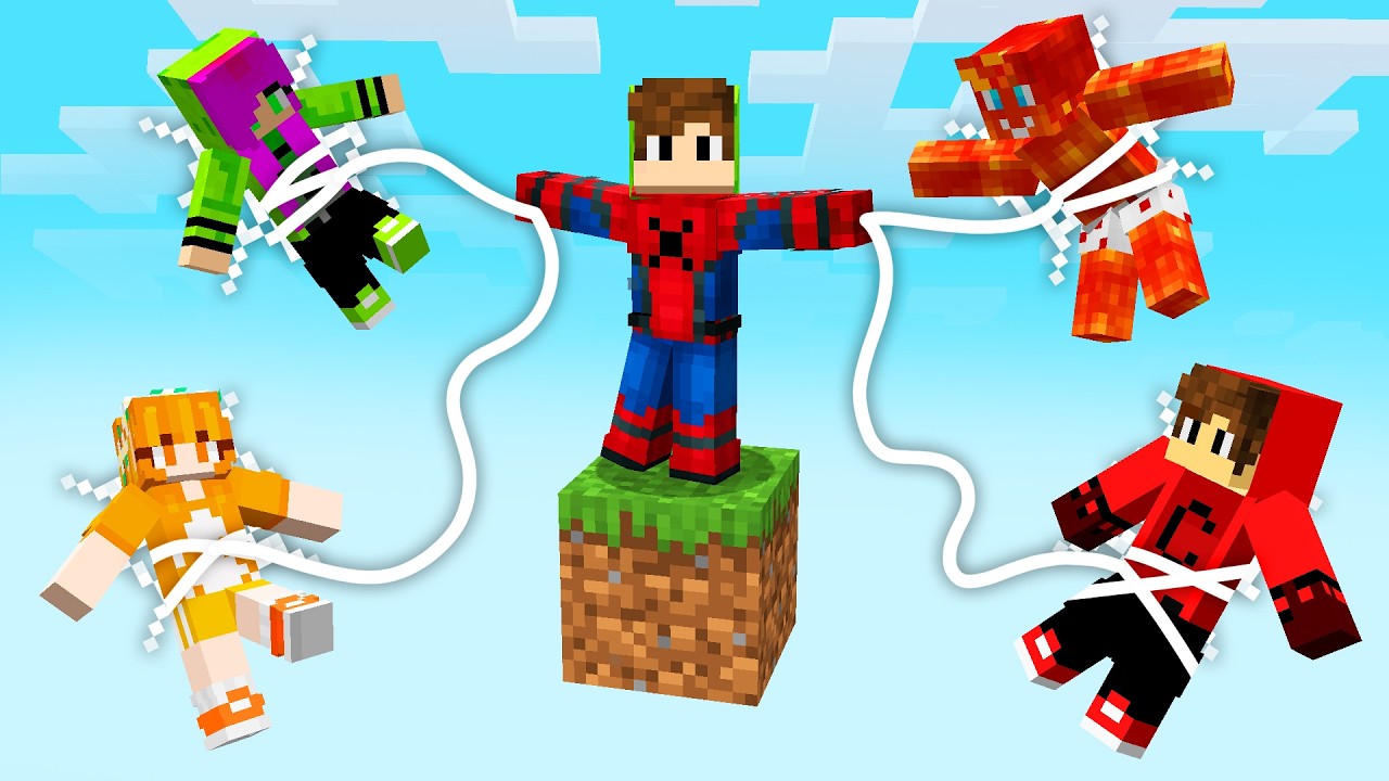 Virei HOMEM-ARANHA no UM BLOCO para TROLLAR meus AMIGOS!