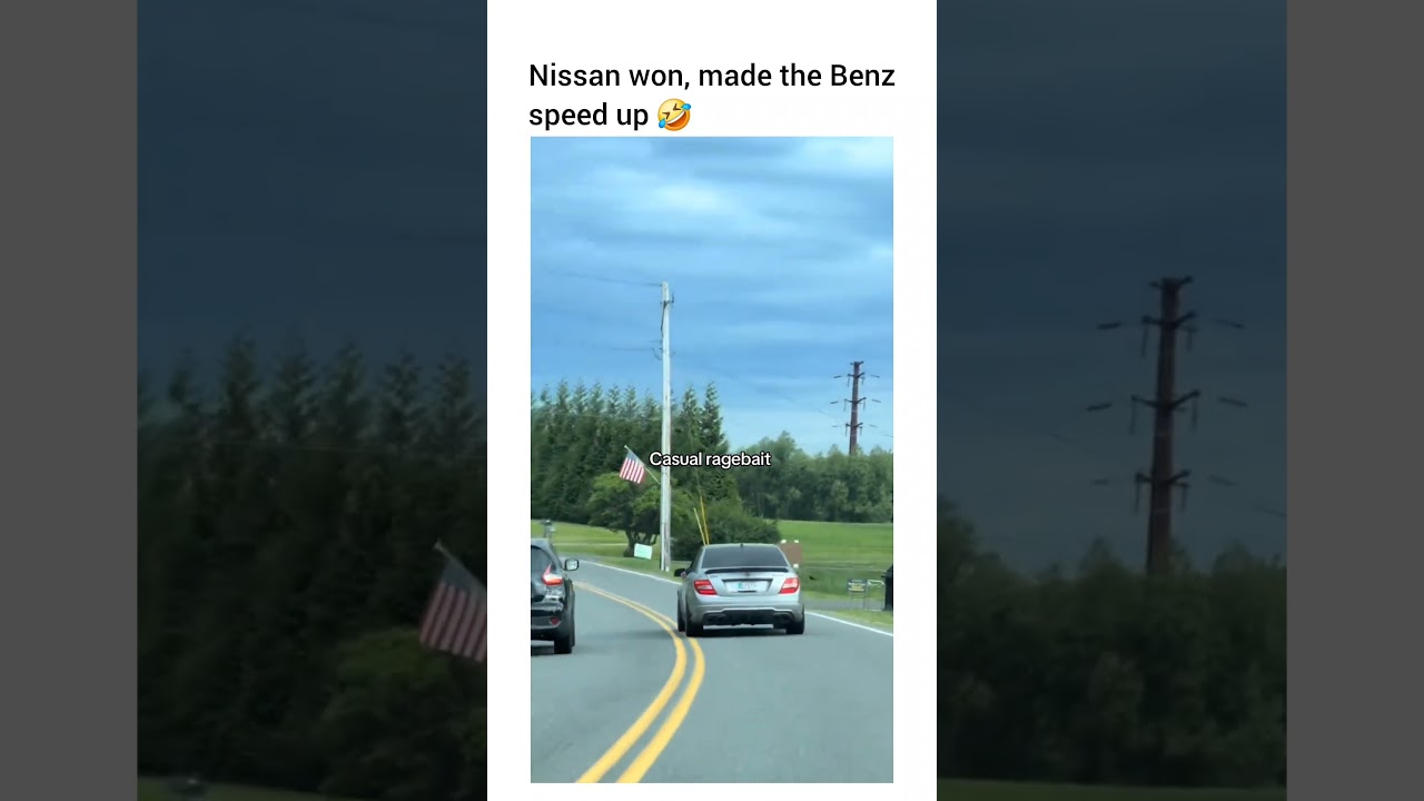 Why is the merc driving slow then...