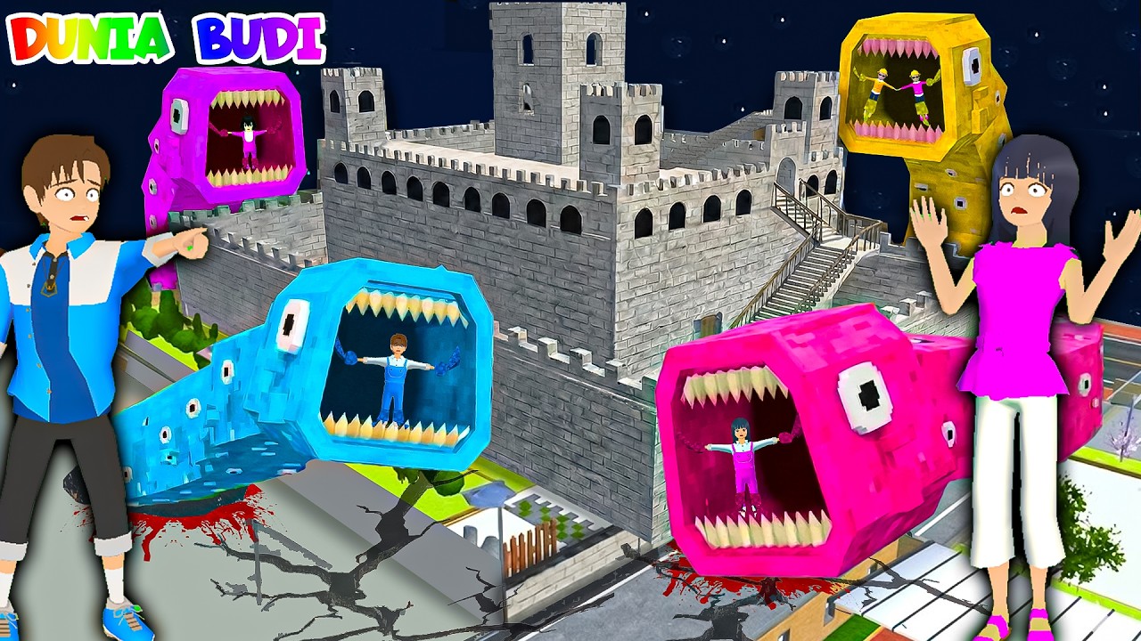 Yuta Mio Buat Benteng Raksasa Paling Aman Dari TRAIN EATER YUTA MIO RAKSASA Di Kota Sakura😱