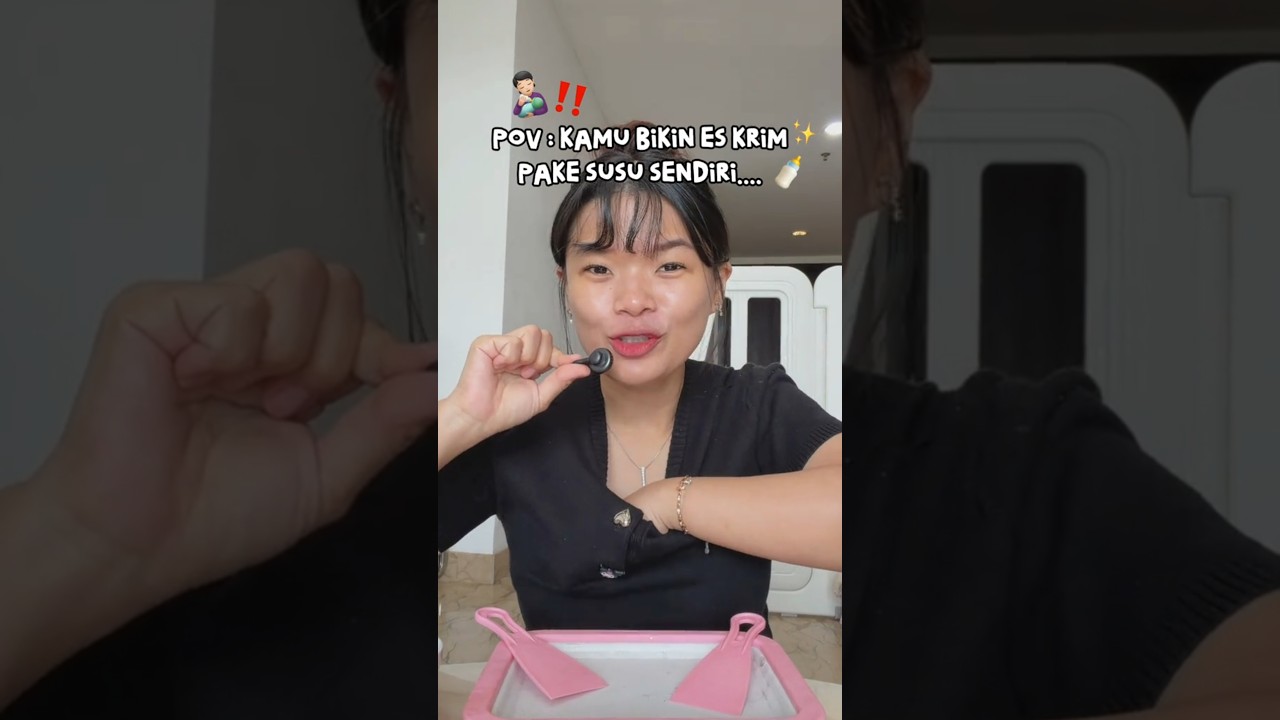 BIKIN ES KRIM PAKE SUSU SENDIRI 😂😆