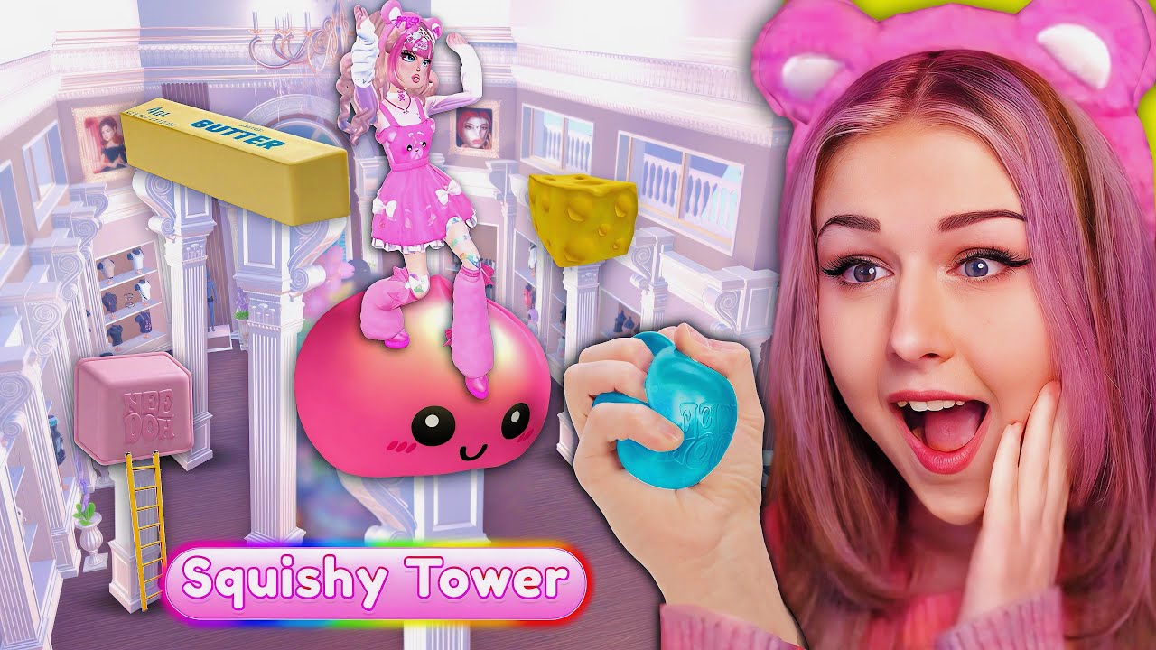 I Added A DTI SQUISHY TOWER w/ An INSANE Challenge! | ROBLOX Dress to Impress