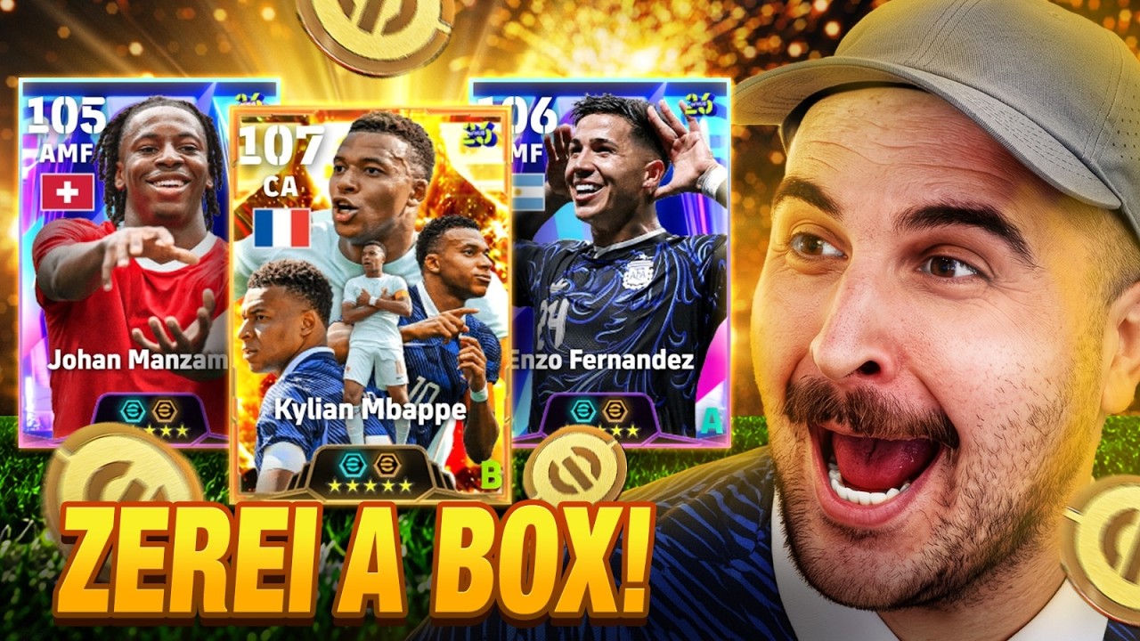OS NOVOS REFORÇOS CHEGARAM NO BANQUETA! ZEREI A BOX DO MBAPPÉ NO EFOOTBALL!
