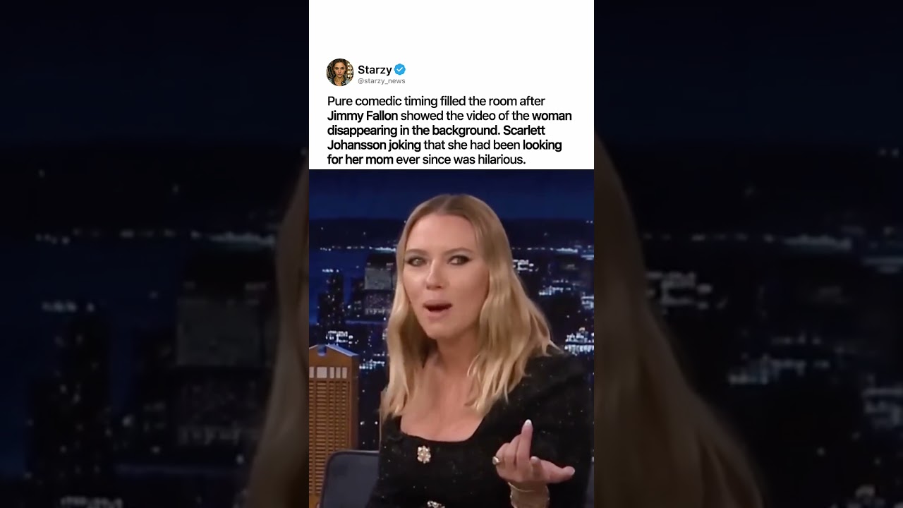 SCARLETT JOHANSSON MAKES THE ROOM LAUGH