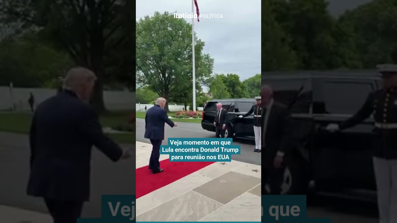 VEJA MOMENTO EM QUE LULA ENCONTRA DONALD TRUMP PARA REUNIÃO NOS EUA