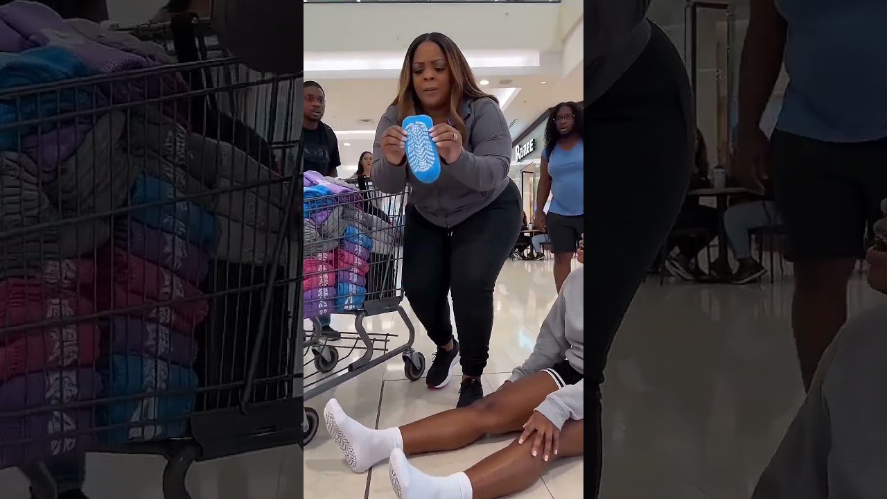 She Bought 4 Carts of Grip Socks and Still Needed More for the Whole Squad 😂🧦✨