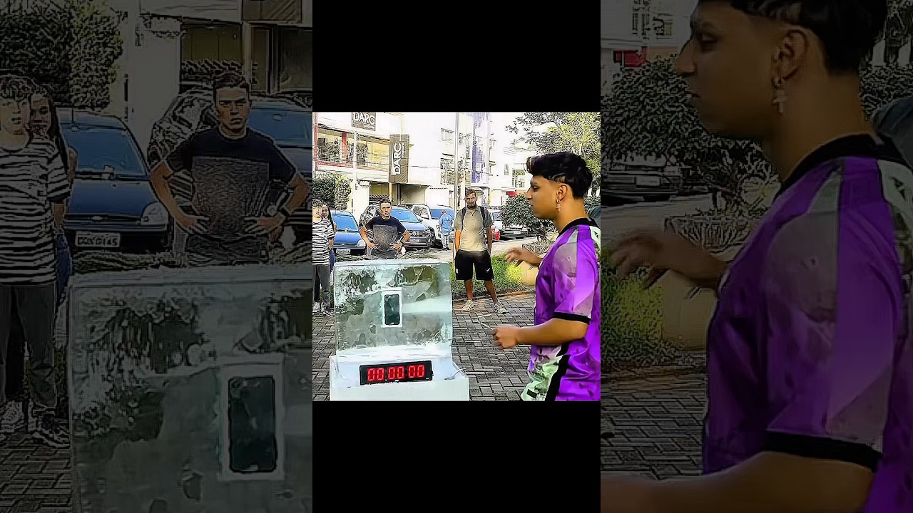 Quebre o gelo e leve o iPhone pra casa🥺❤️‍🩹 #ajuda #emocionante #smartphone #cena