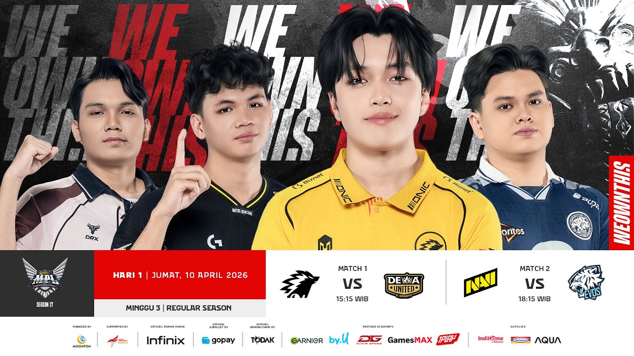 🔴 LIVE | MPL ID S17 | Regular Season Hari 1 Minggu 3 | Bahasa Indonesia