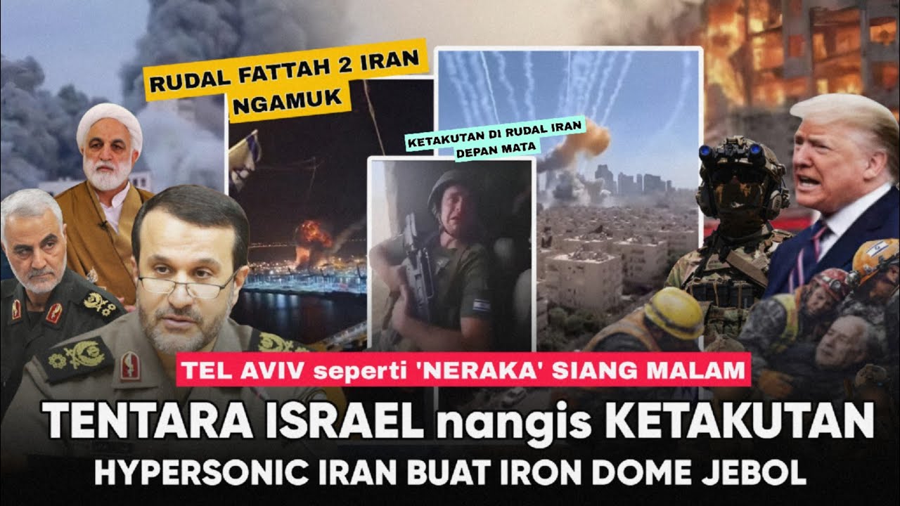 Neraka datang Siang Malam “Rudal Fattah 2 Hantam Keras Pentagon” Tentara Israel Dibuat Ngompol IRAN