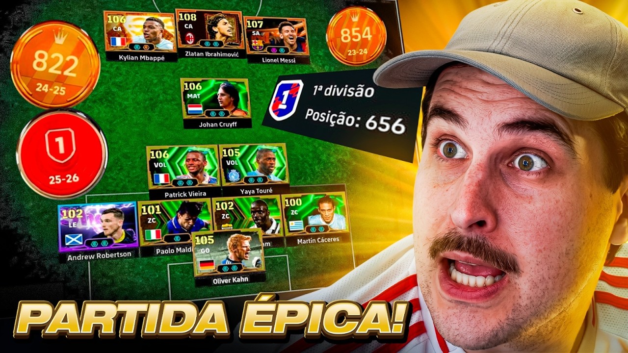 CAÍ CONTRA UM TOP RANKING DO EFOOTBALL NO RUMO À 1ª DIVISÃO DO BANQUETA!