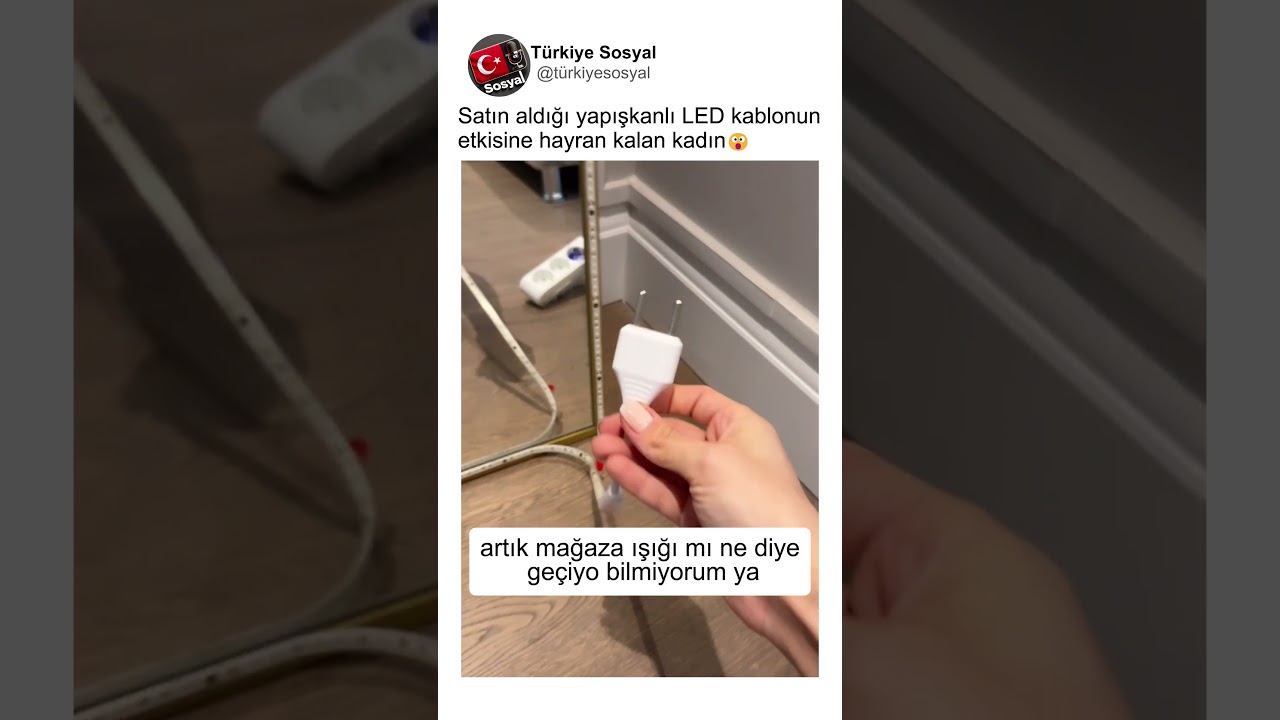 Satın Aldığı LED Kablo Performansına Hayran Olan Kadın..🤔😮