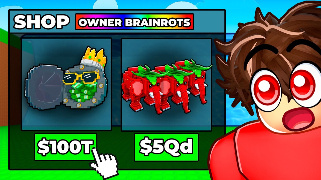 Escape Tsunami For Brainrots, But There’s an OWNER SHOP…