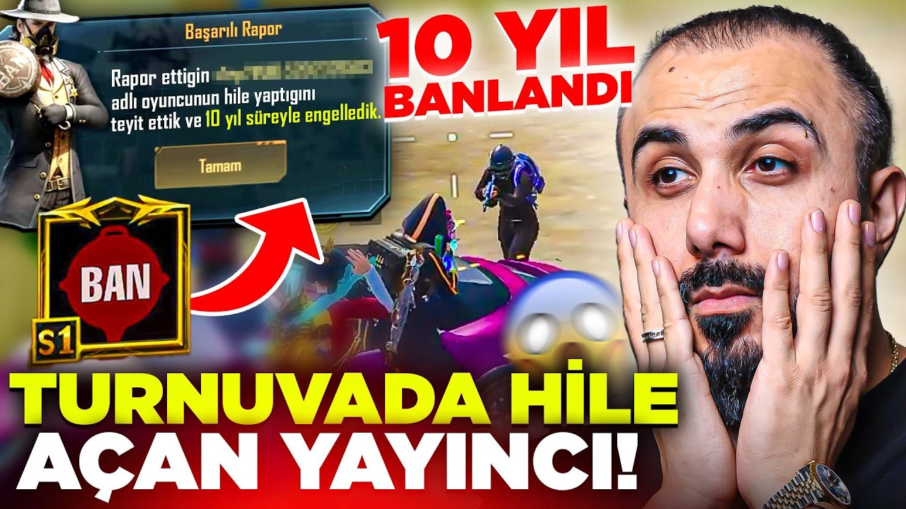 YAYINCI TURNUVASINDA HİLE AÇTI 10 YIL BAN YEDİ!! 😱 BÜYÜK SKANDAL | PUBG Mobile