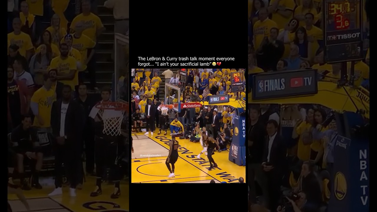 LeBron was not feeling Steph...😂😳