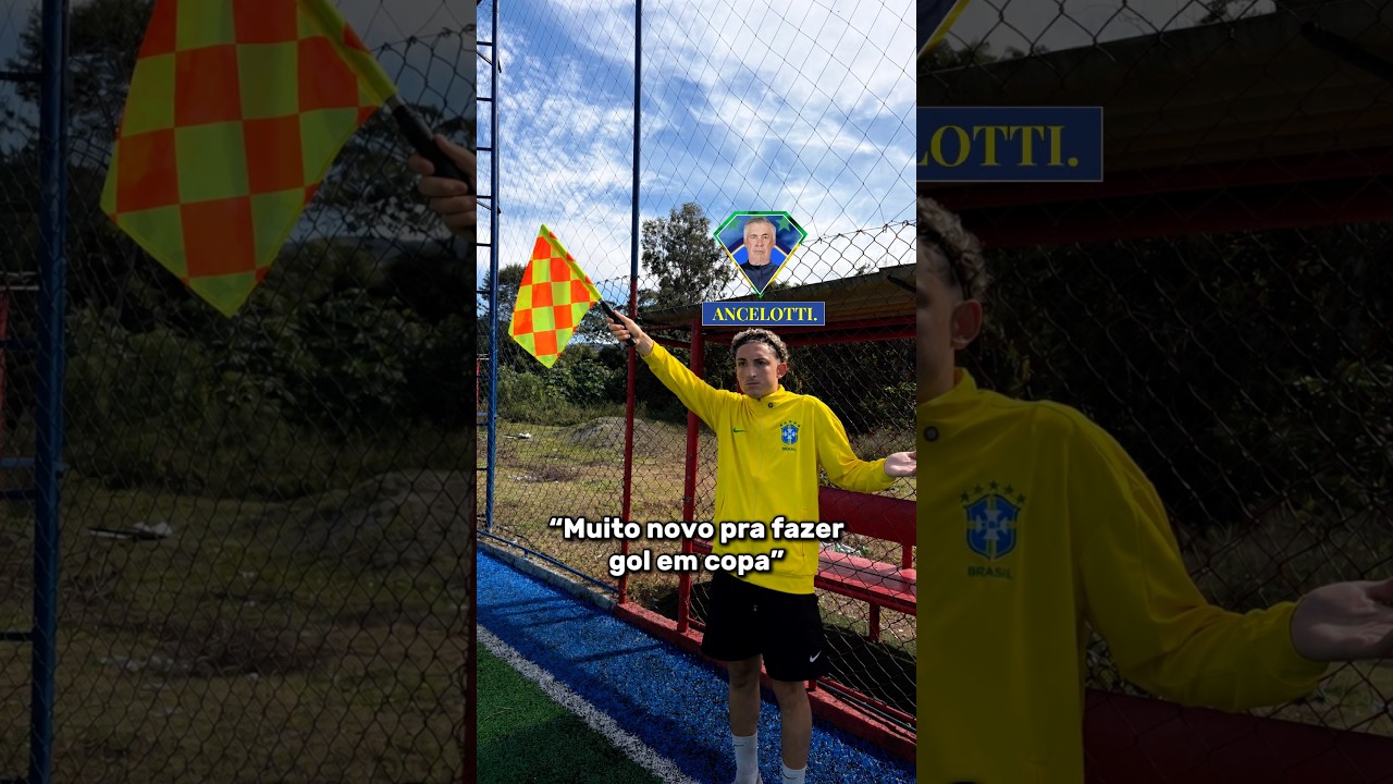 ANCELOTTI NÃO DEIXOU ELE FAZER O GOL KKKKKKKKKKK