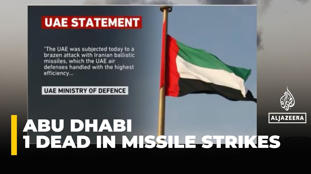 One dead in Iranian missiles strikes in Abu Dhabi