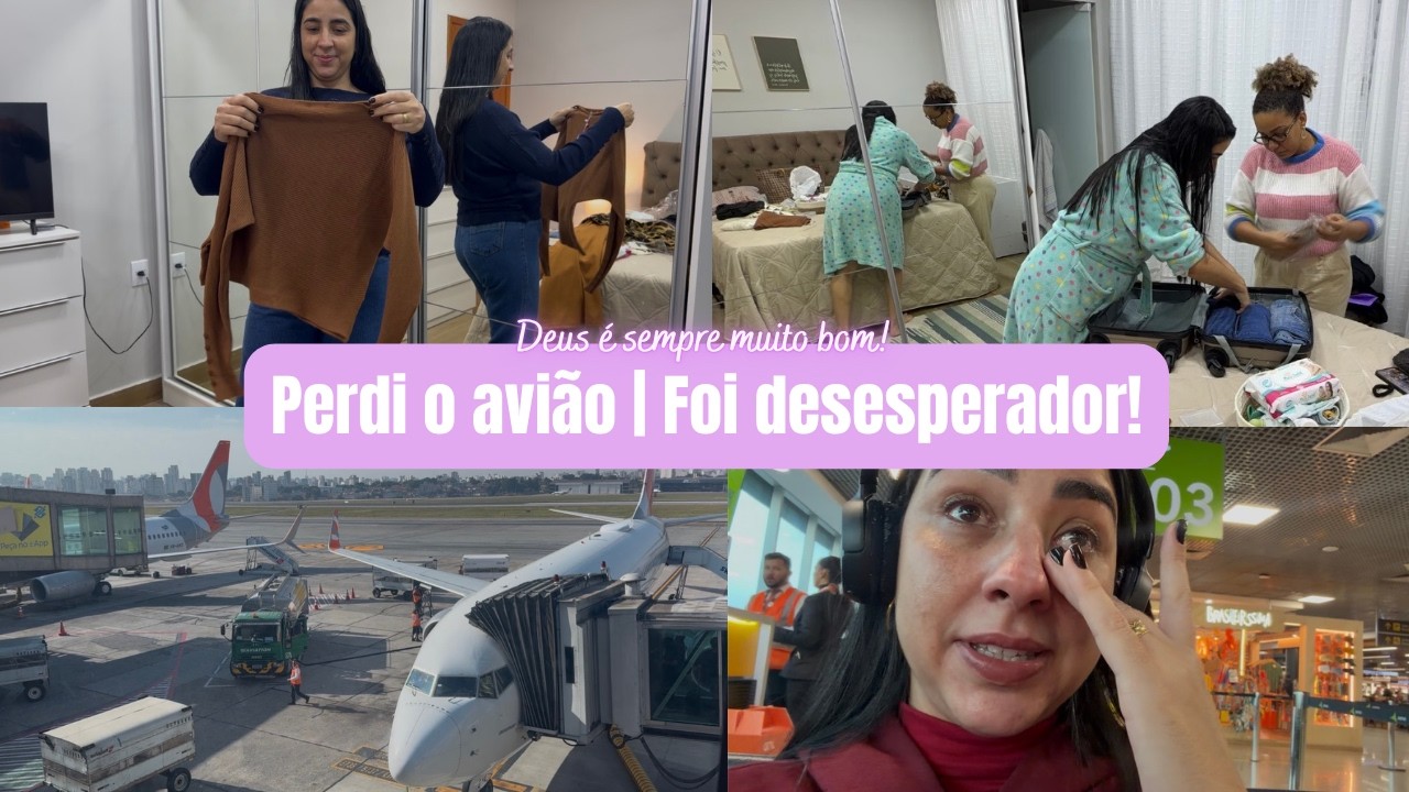 Escolhendo os looks para a viagem| Arrumando a mala| Perdi o avião| Fiquei muito nervosa