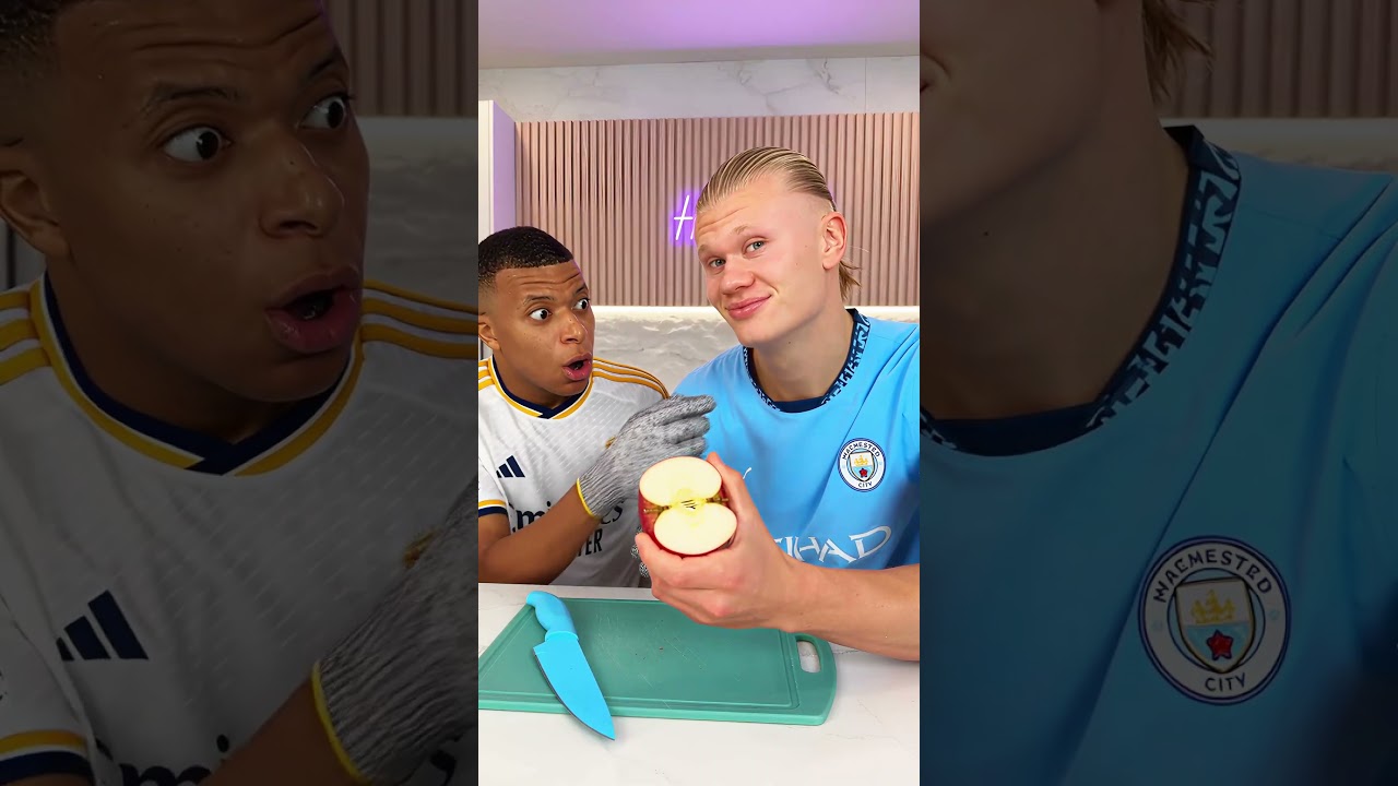 Haaland's Perfect Jawline🤣 #mbappe #haaland #funny #football