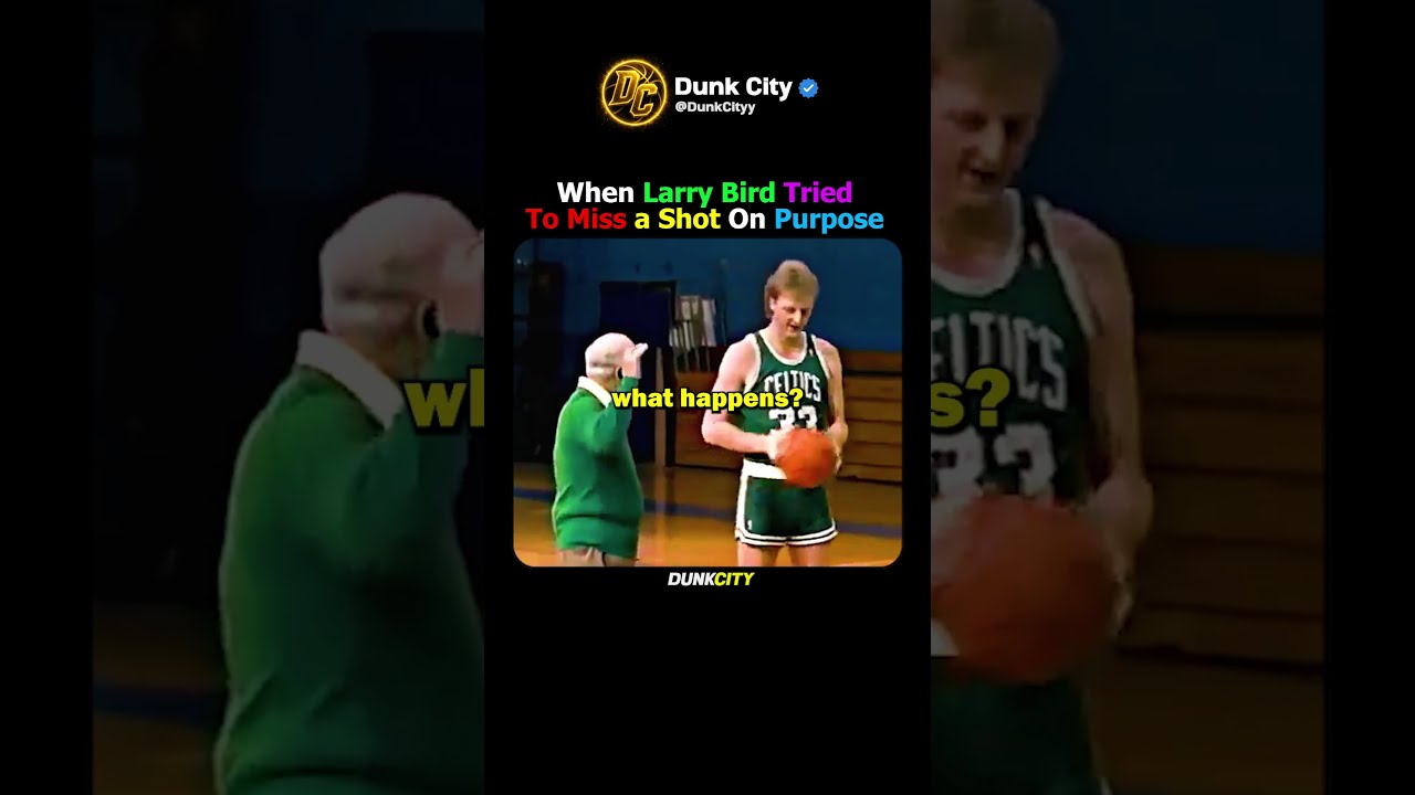 When Larry Bird Tried To Miss a Shot