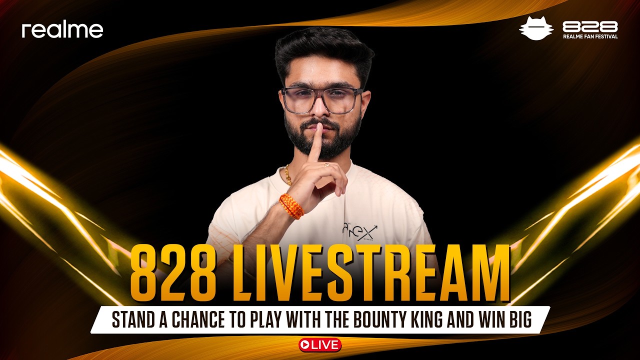 AAJ PUBLIC KE SAATH BGMI! 🔥 |  828 Livestream | realme P4s | JOIN IN & WIN BIG!