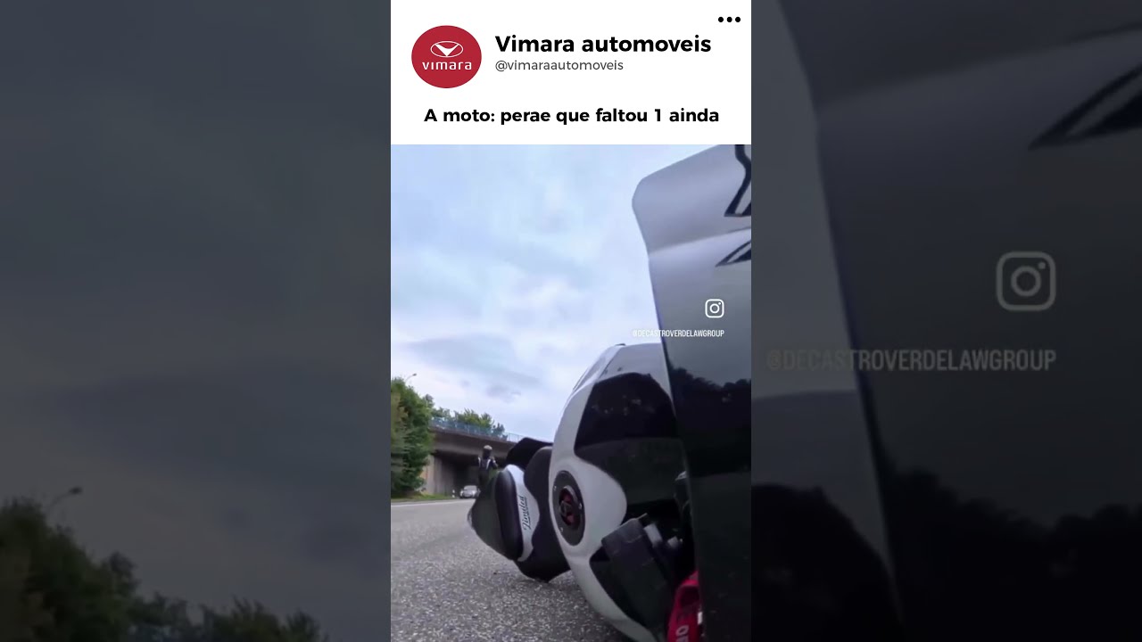 Quando o motoqueiro acha que tem mais uma vida... 😂🏍️