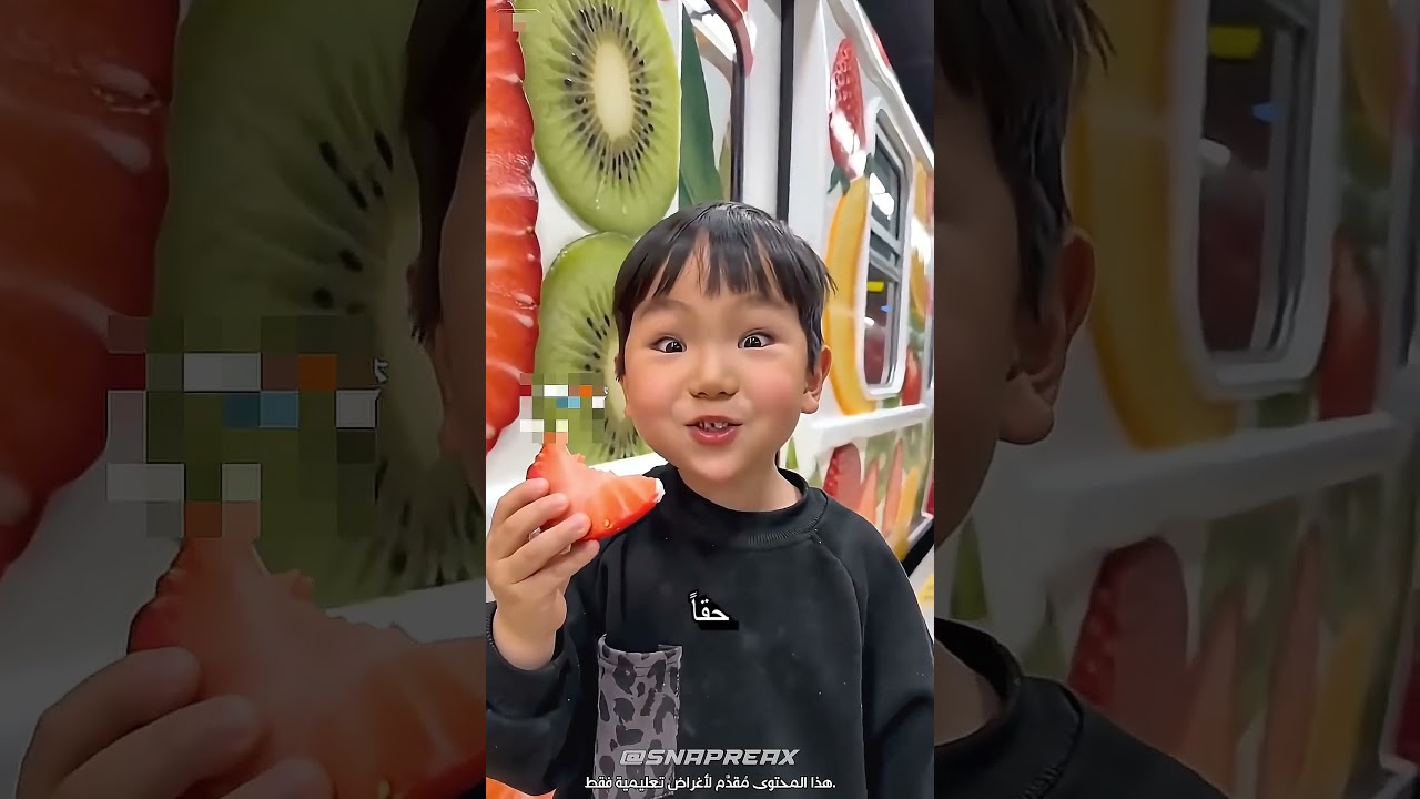 قطار الفواكه الصحي وصل! 🍓