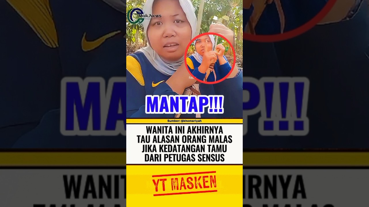 WANITA INI KASIH PAHAM ALASAN MALAS KALO ADA PETUGAS SENSUS⁉️ #beritaterkini #trending #fyp #shorts