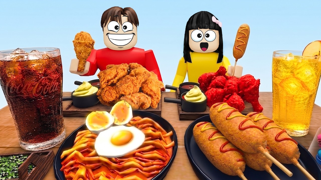 Yuta Mio ASMR Mukbang Semua Makanan Korea Sampe Belepotan | ROBLOX
