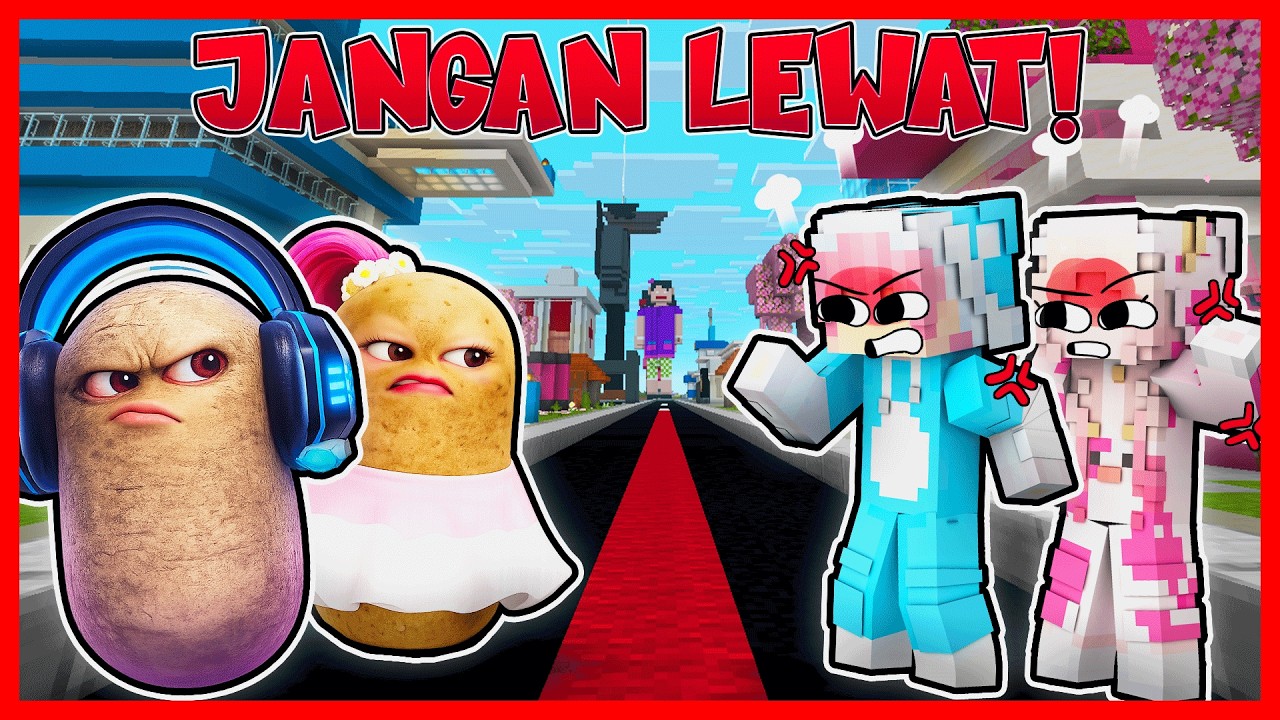 ATUN & MOMON MEMBAGI WILAYAH DENGAN ATUN & MOMON KENTANG !! Feat @sapipurba  Minecraft