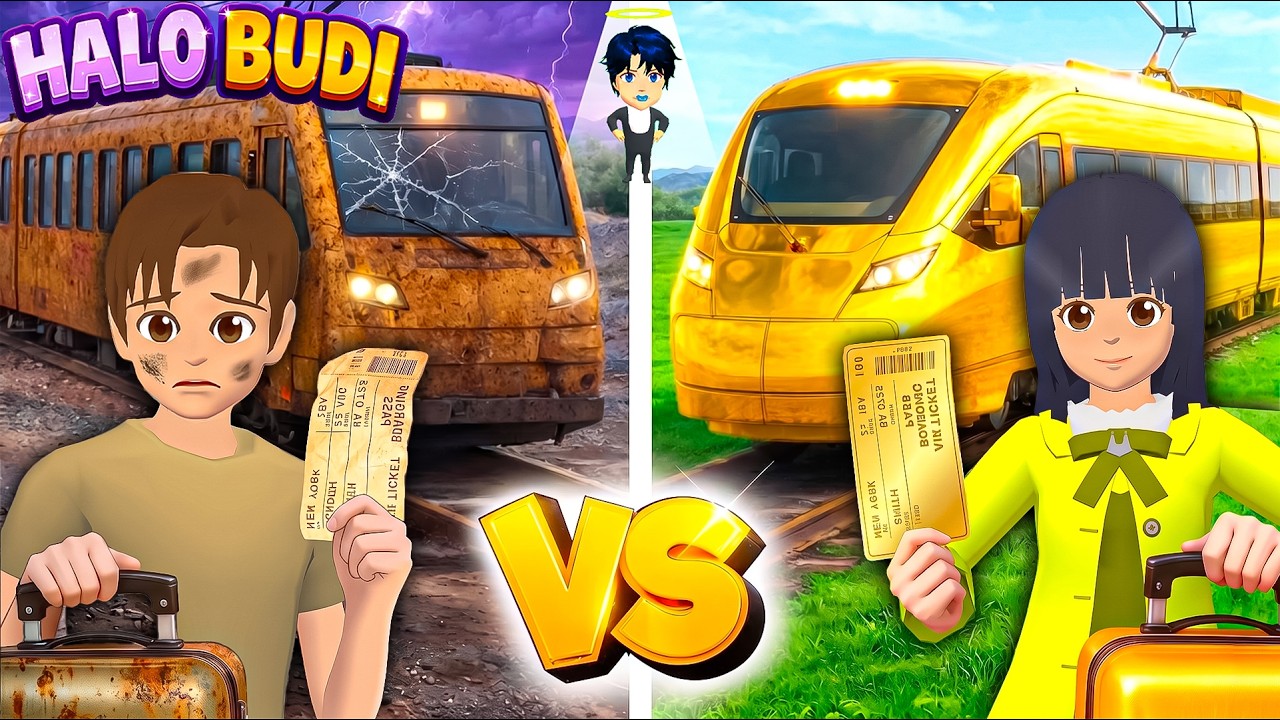 Mio Kaya Naik Kereta Emas 💰 VS Yuta Miskin Naik Kereta Kayu 🪤 | Sakura School Simulator