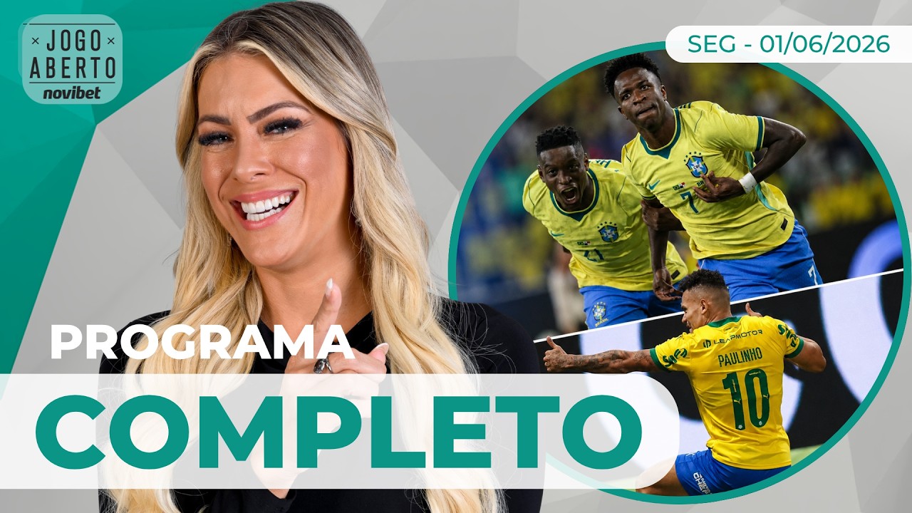 JOGO ABERTO NOVIBET DEBATE LIDERANÇA DO PALMEIRAS E SELEÇÃO BRASILEIRA - 01/06/2026