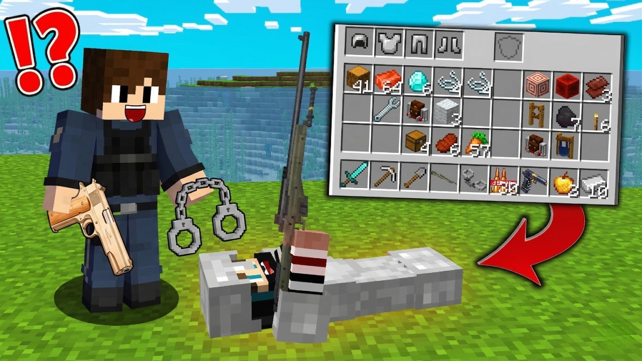 ماين كرافت لايف ستيل الحرامية #5 : خسرت كل أغراضي بسبب الشرطة !!؟ 😱🔥