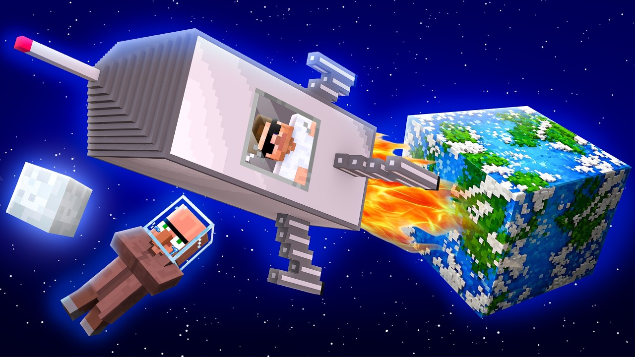 Doorbin Got Trapped in Space in Minecraft..