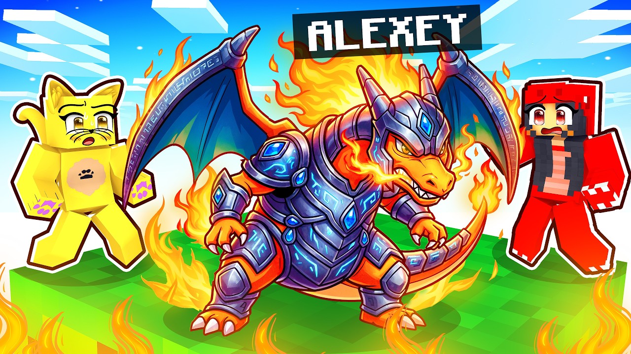 Virei um POKÉMON LENDÁRIO em apenas UMA CHUNK no Minecraft!