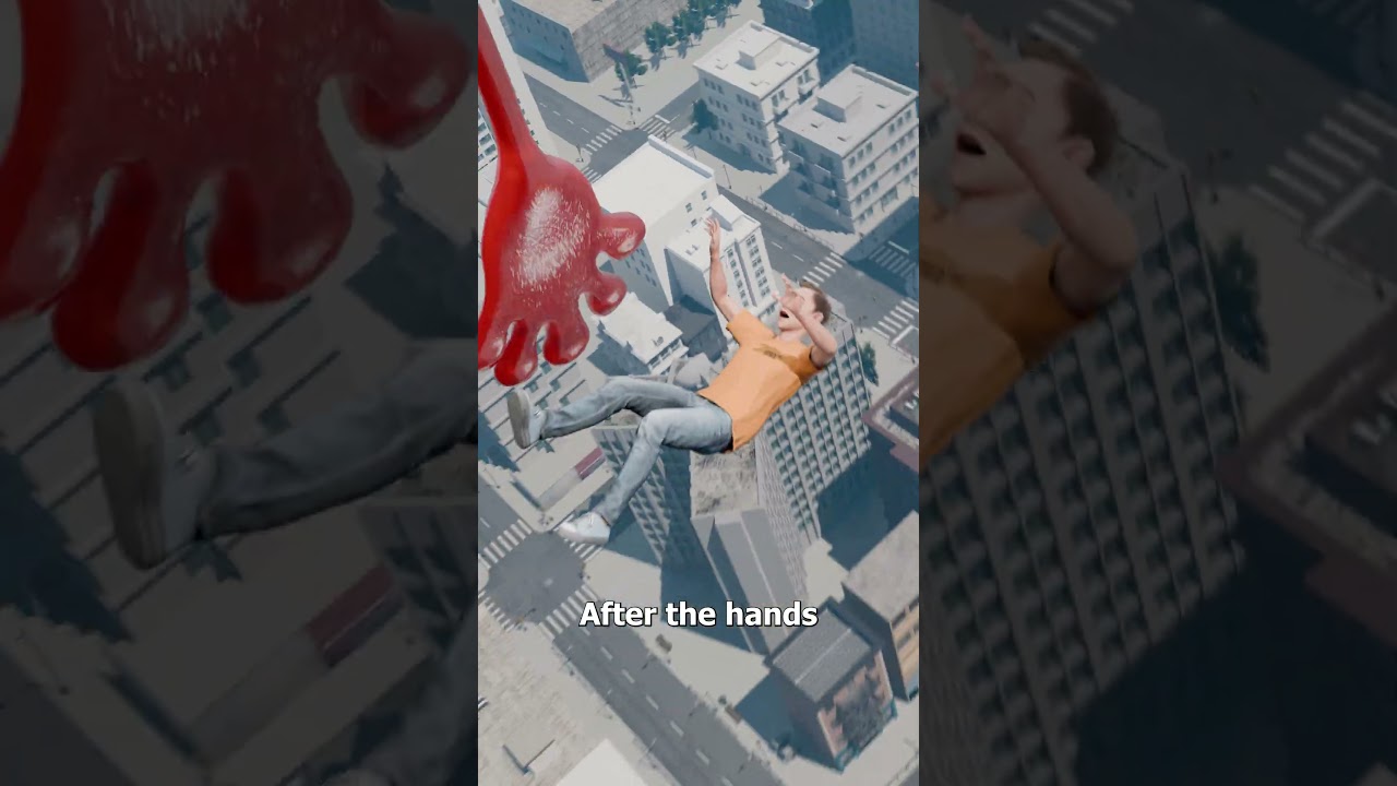 Could A Giant Sticky Hand Save A Falling Person 🤨 - Published by Zack D. Films