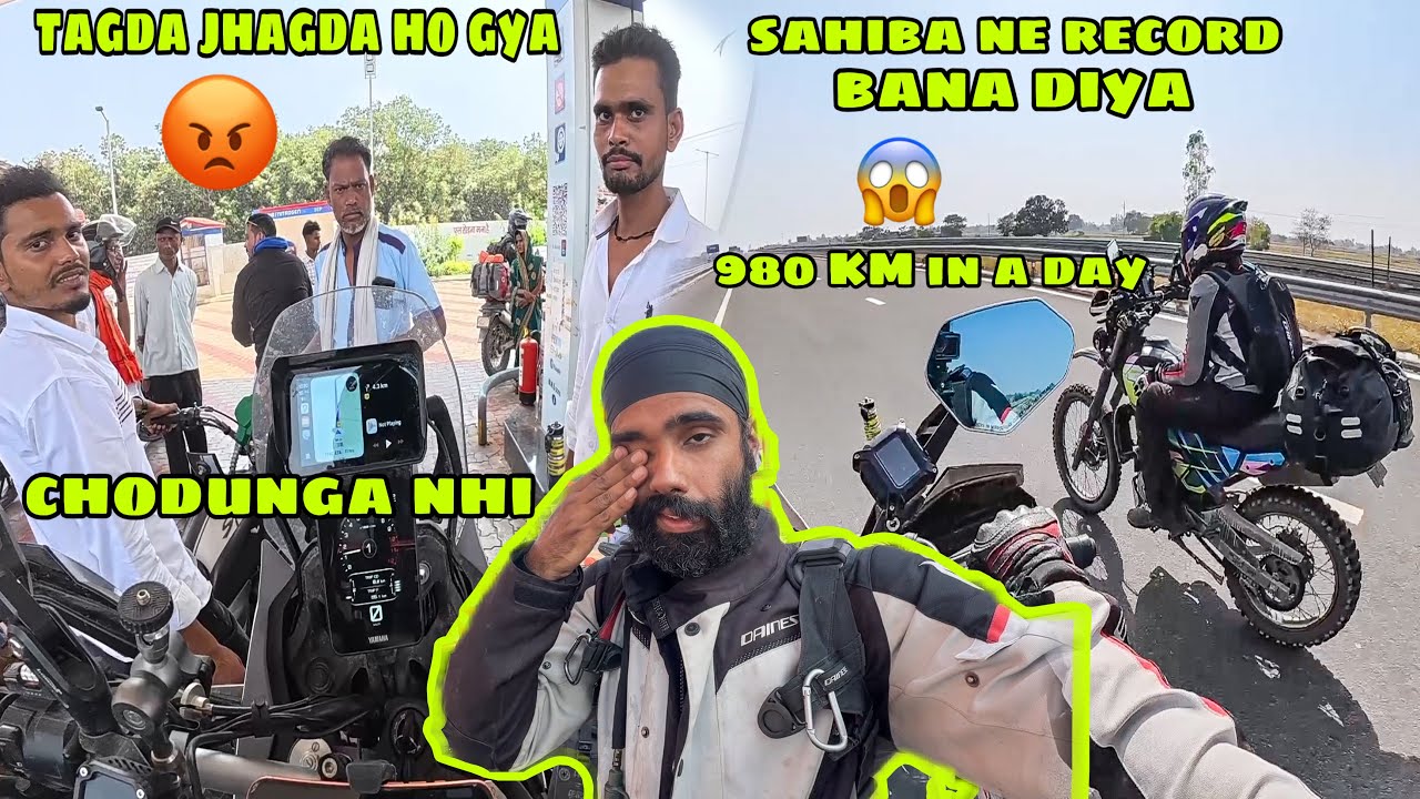 Petrol na milne par apna tagda jhagda ho gya 😡 Sahiba ne New Record bana diya 😍 980 KM in a Day 🔥