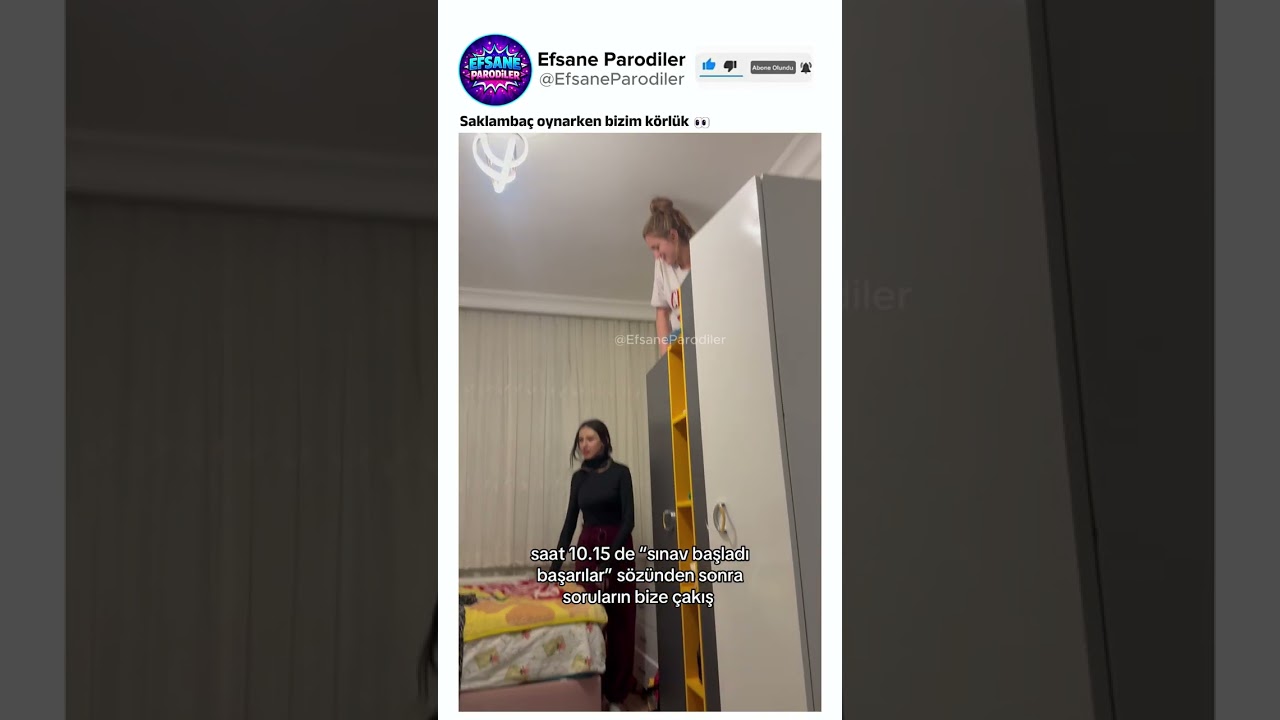Saklambaç oynarken kafama ebelendim