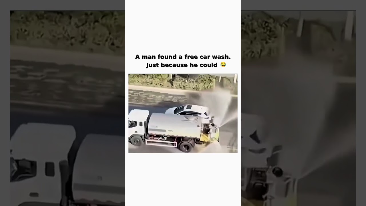 That water truck is working overtime for zero tips 😭🚛 follow for more #shorts