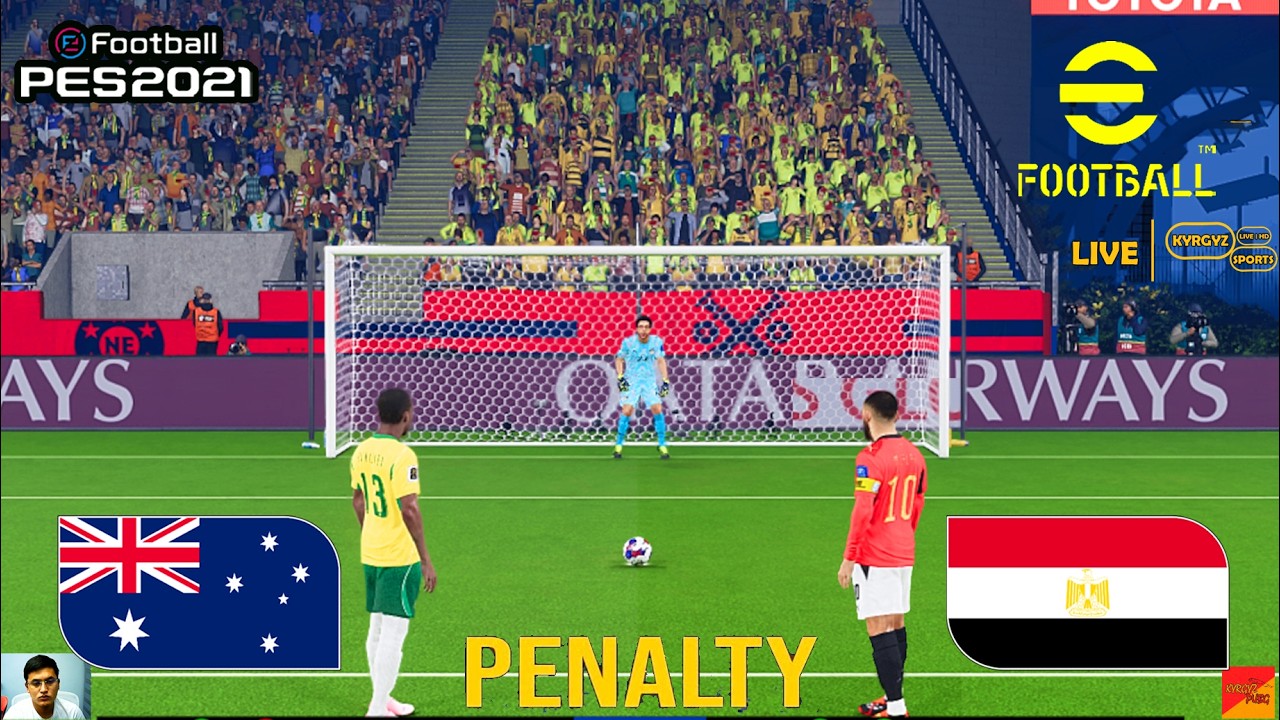 PES 2021: AUSTRALIA vs EGYPT - Penalty Shootout 2026 Simulation | eFootball PES 2021