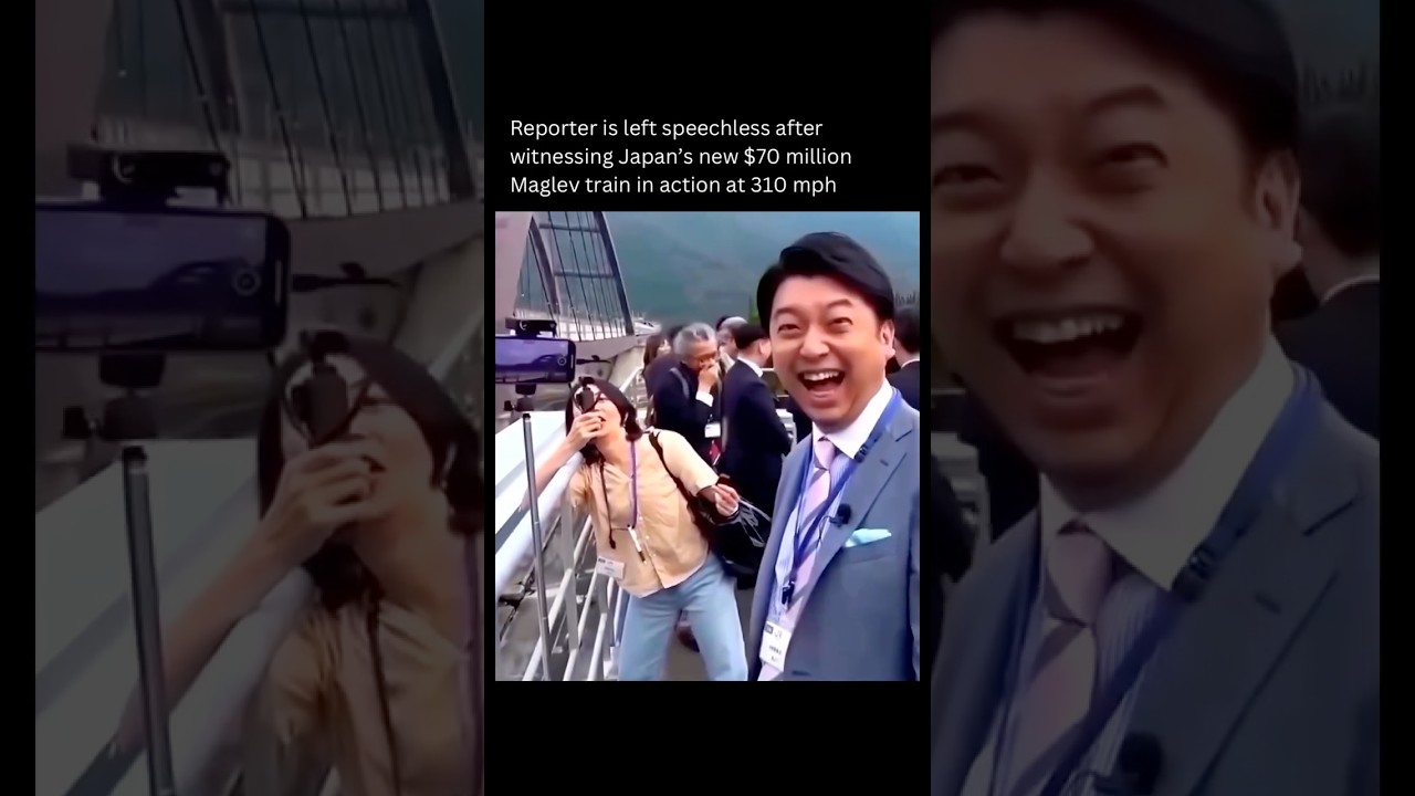 Reporter left completely speechless by Japan’s new $70M Maglev train 🤯