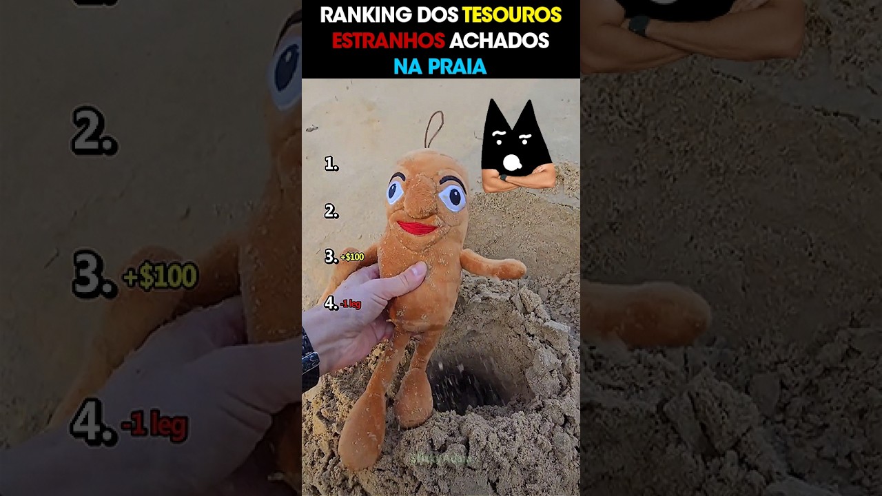 RANKING DOS TESOUROS MAIS ESTRANHOS ACHADOS NA PRAIA