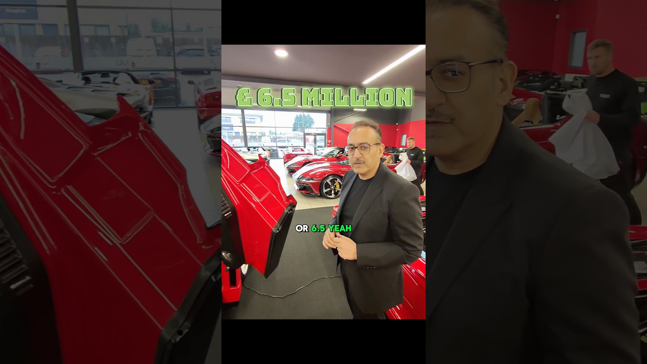 Buying ferrari but coming in the cheapest car #socialexperiment #social #buying #ferrari #luxury
